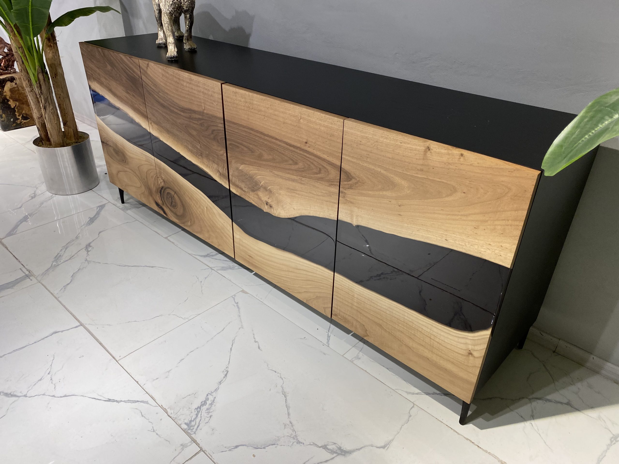 Picture of Walnut Black Sideboard