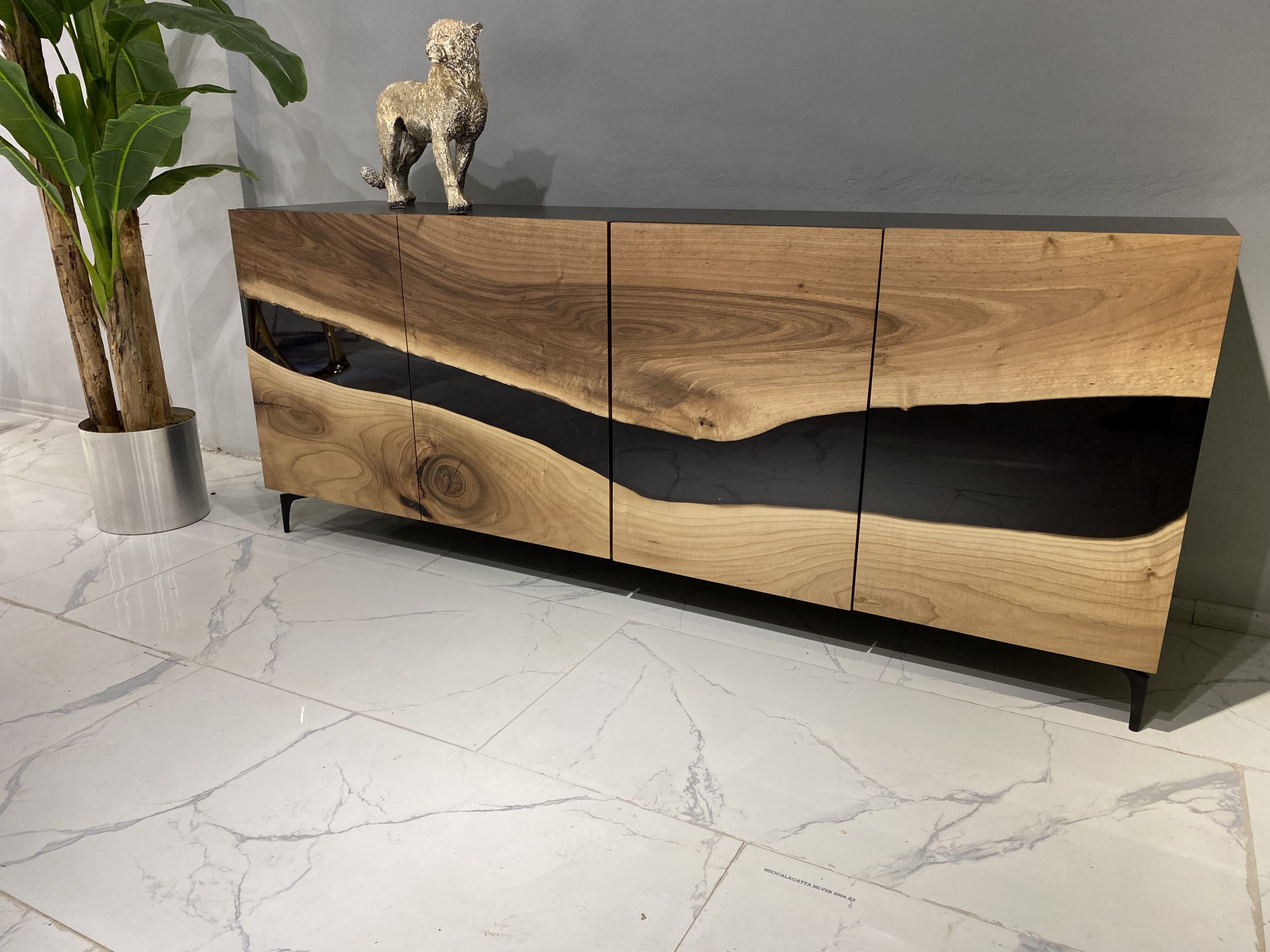 Picture of Walnut Black Sideboard