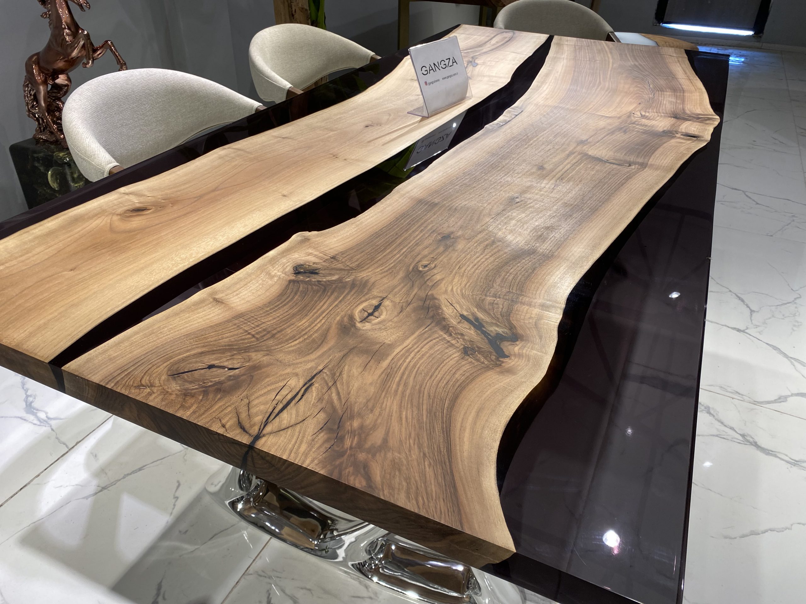 Picture of walnut river table