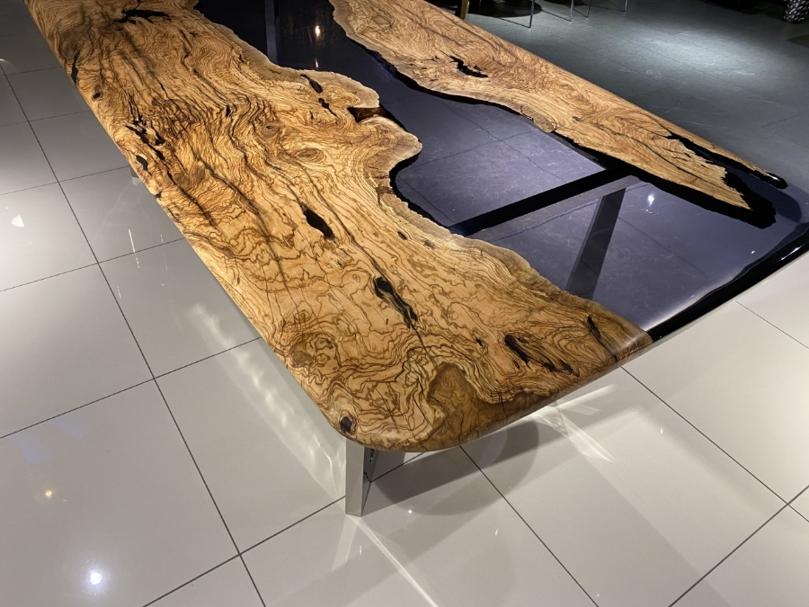 Picture of Olive River epoxy Table- gz14