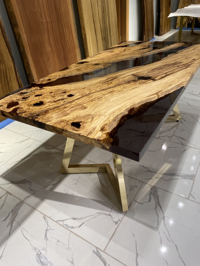 Picture of Olive River Epoxy Table