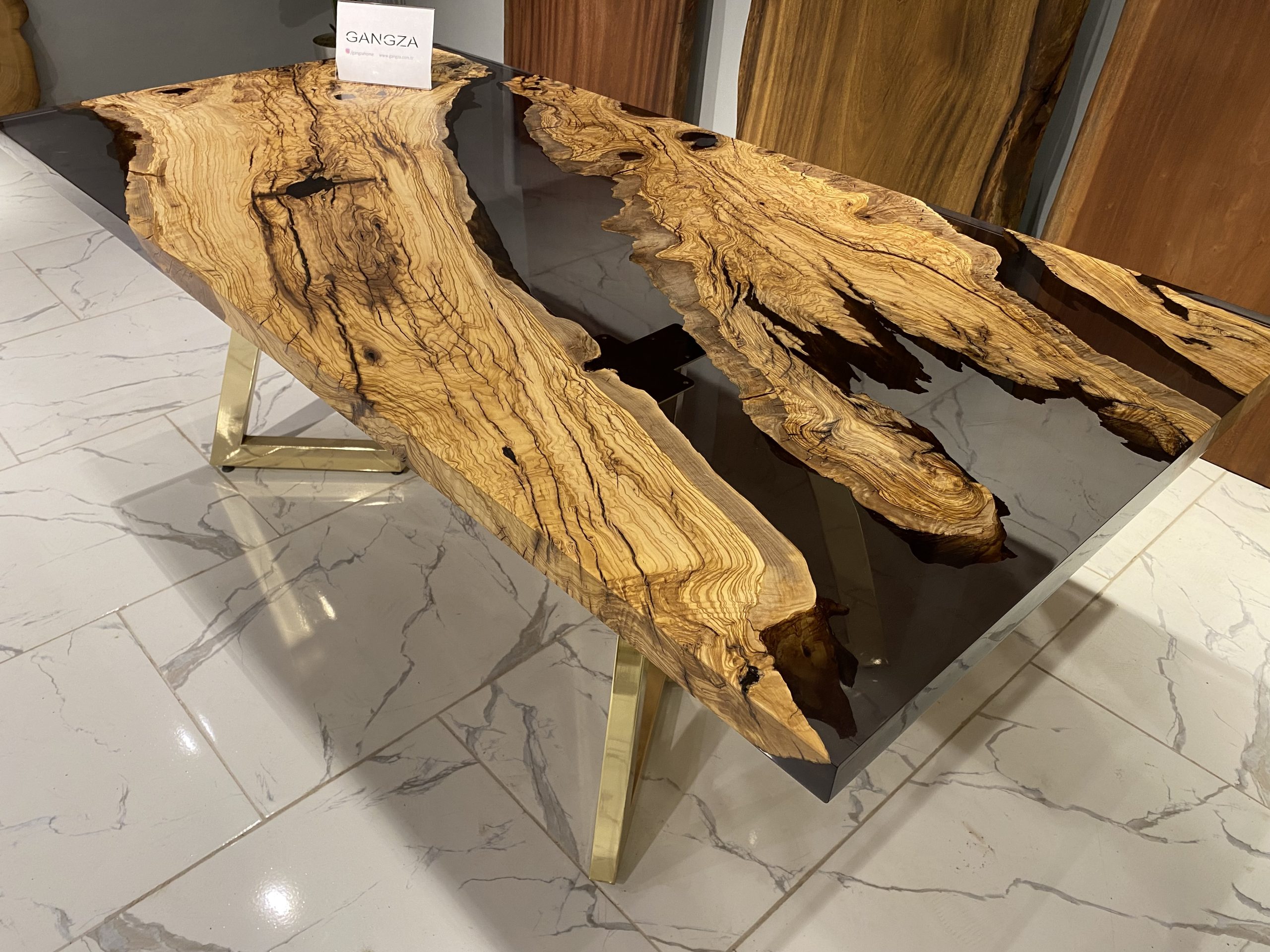 Picture of Olive River Epoxy Table