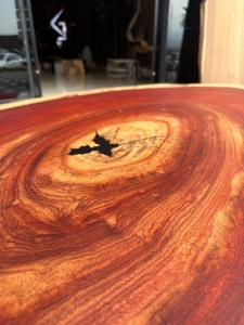 Picture of Ready to Ship 90'' x 41'' Padauk Wood Dining Table 