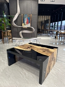 Picture of Ready to Ship Ash Wood Waterfall Coffee Table 