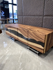 Picture of Suar Wood Epoxy Credenza & Sideboard 