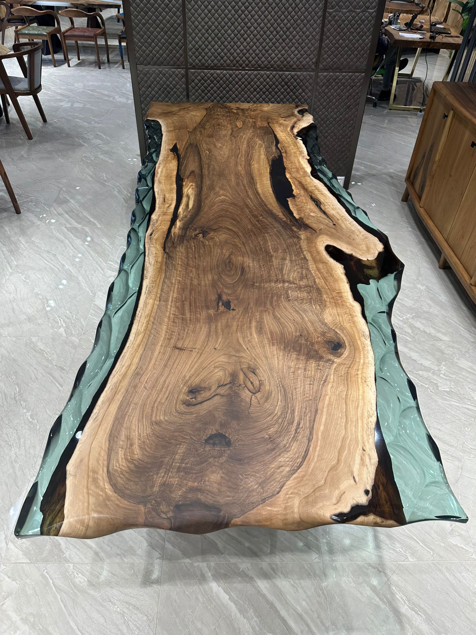 Picture of Walnut Wood Conferance Table 