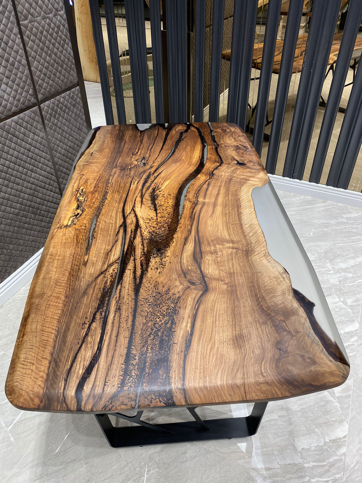 Picture of Walnut Wood Office Desk 